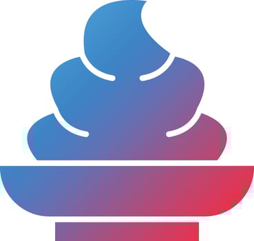 Vector Design Cream Icon Style