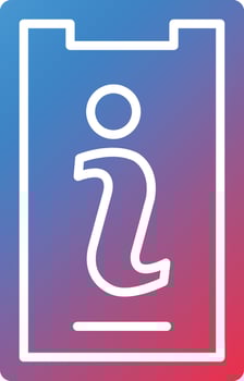 Vector Design Mobile Info Icon Style