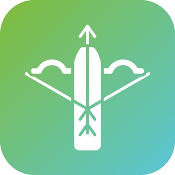Cross Bow Vector Icon Style