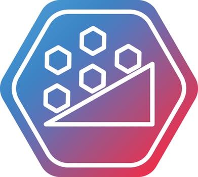 Vector Design Falling Rocks Icon Style