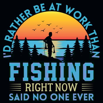 Fishing tshirt design vector