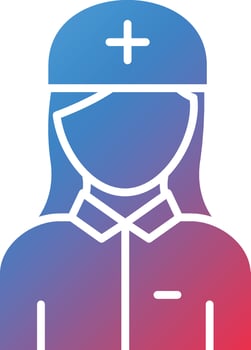 Vector Design Nurse Icon Style