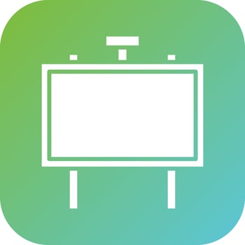 Signboard Vector Icon Style