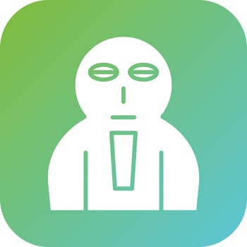 Coffin Face Vector Icon Style