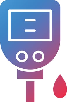 Vector Design Diabetes Test Icon Style