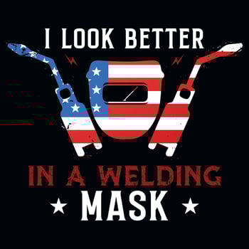 Welder tshirt design vector