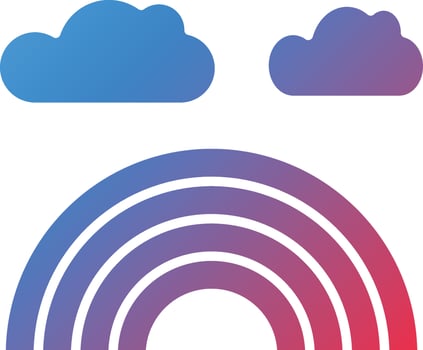 Vector Design Rainbow Icon Style