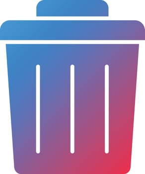 Vector Design Trash Can Icon Style