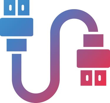 Vector Design Hdmi Cable Icon Style