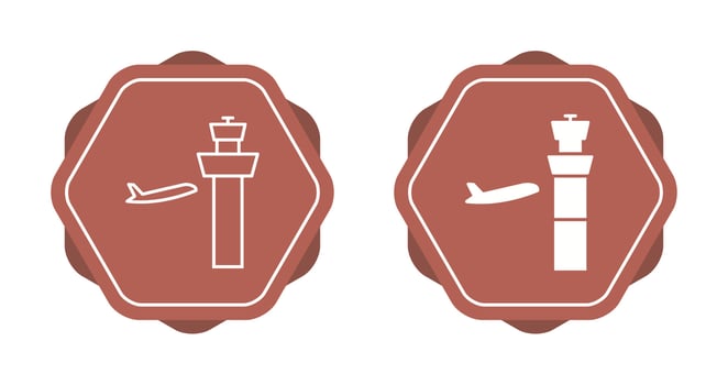 Air Control Tower Vector Icon