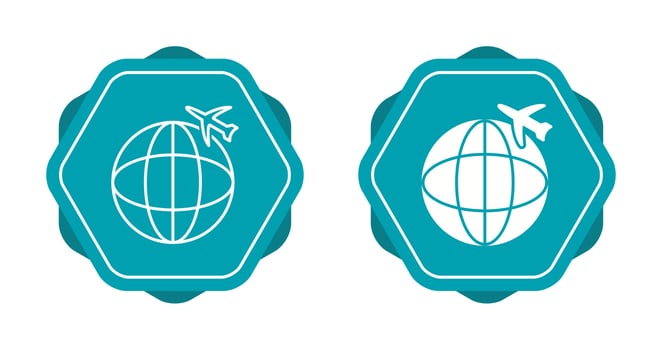 International Flights Vector Icon