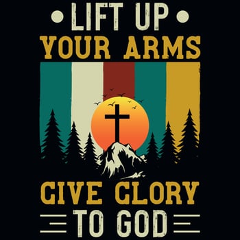 God jesus vintages tshirt design vector