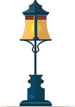 street light lamp vector illustration