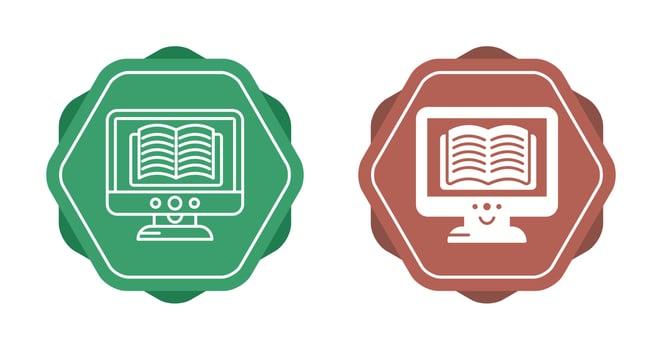 Ebook Lcd Vector Icon