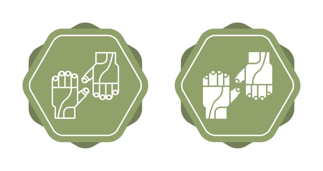 Cycling Gloves Vector Icon