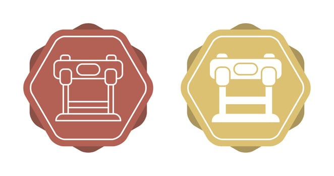 Hurdles Race Vector Icon