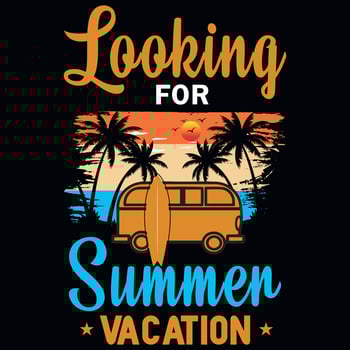 Summer surfing graphics tshirt design vector