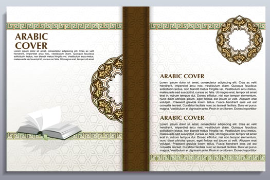 islamic book cover, arabic book cover, Ready for Print, Quran Cover vector