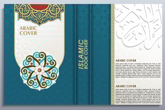 islamic book cover, arabic book cover, Ready for Print, Quran Cover vector