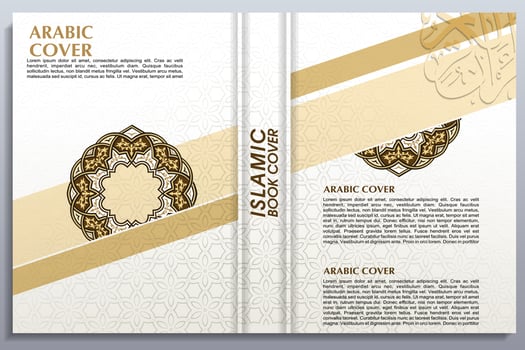islamic book cover, arabic book cover, Ready for Print, Quran Cover vector
