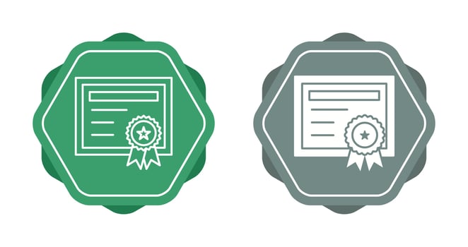 Certificate Vector Icon