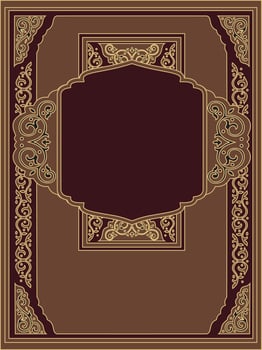 Islamic Book Cover Design al quran vector