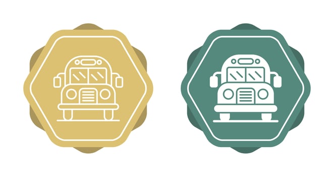 School Bus Vector Icon