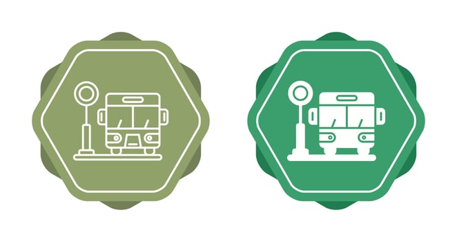Bus Stop Vector Icon