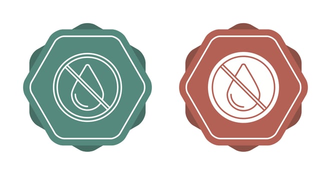 No Water Vector Icon
