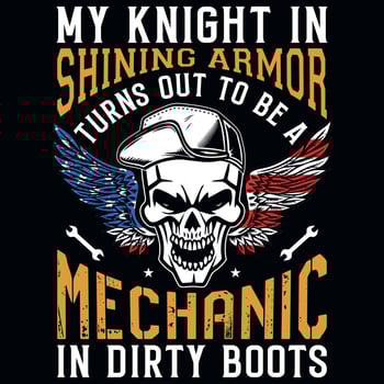 Mechanic graphics tshirt design vector