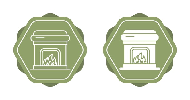Fireplace Vector Icon