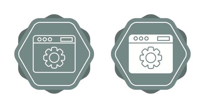 Web Settings Vector Icon