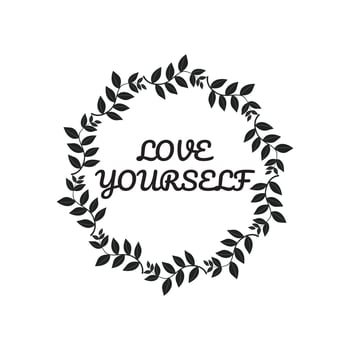 Motivational and inspirational lettering circle text typography t shirt design on white background vector