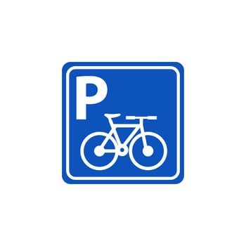warning sign label bicycle, no bicycle, parking area bicycle, vector graphic
