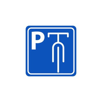 warning sign label bicycle, no bicycle, parking area bicycle, vector graphic