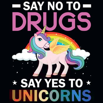 Unicorn graphics tshirt design vector