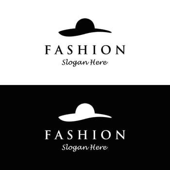 Women fashion logo template with clothes hanger, luxury clothes.Logo for business,boutique,fashion shop,model,shopping and beauty. vector
