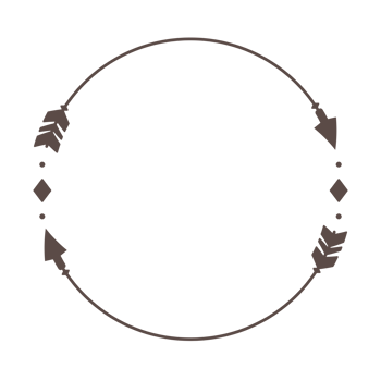Hipster Circle arrow frame arrows in boho style tribal arrows png
