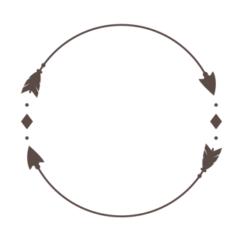 Hipster Circle arrow frame arrows in boho style tribal arrows png