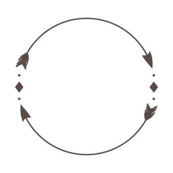 Hipster Circle arrow frame arrows in boho style tribal arrows png