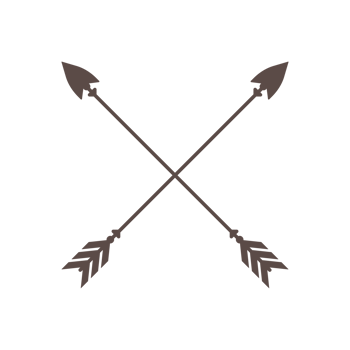 Hipster arrow cross in boho style tribal arrows png