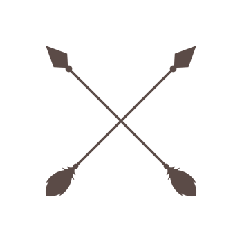 Hipster arrow cross in boho style tribal arrows png