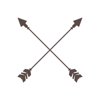 Hipster arrow cross in boho style tribal arrows png