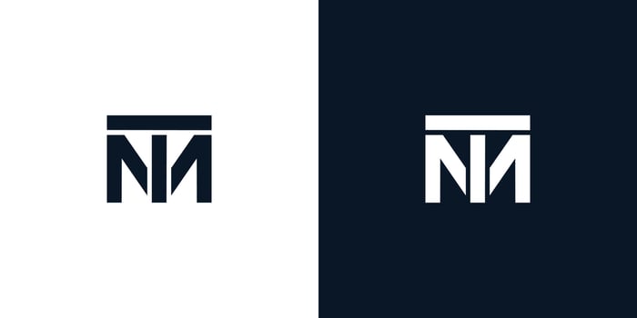 Modern and strong letter TM initials logo design vector