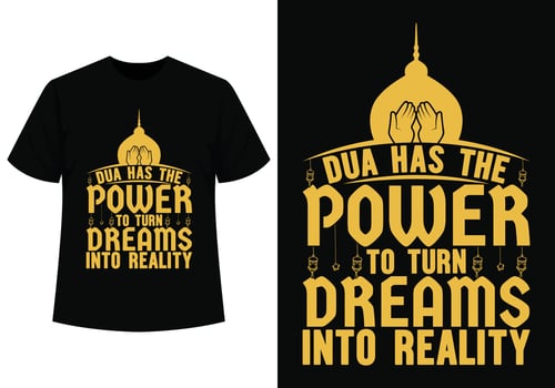 Dua for ramadan t-shirt design vector