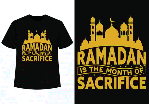 Ramadan is the month of sacrifice tshirt vector
