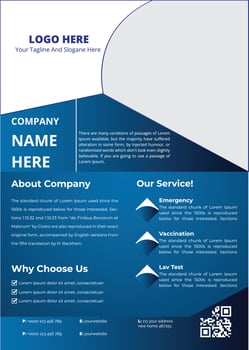 Medical Flyer Design vector