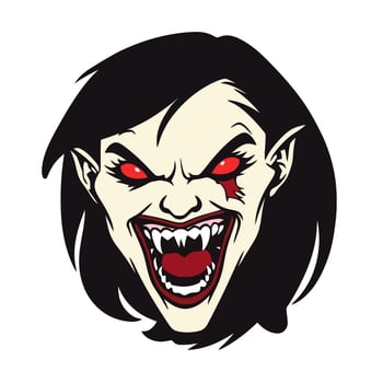 Cartoon Vampire Head vector