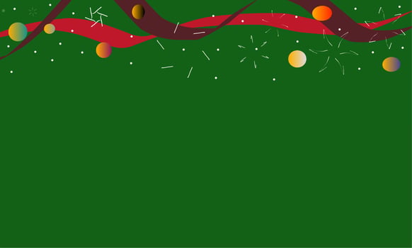 Illustration of christmas and new year background vector