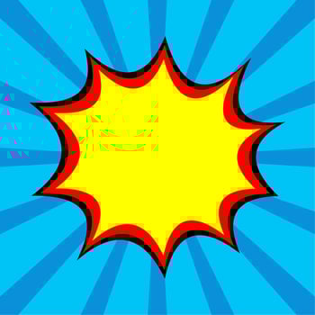 Comic abstract blue background vector
